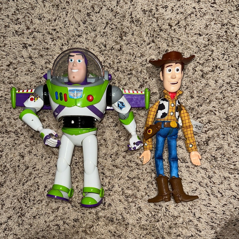 Toy Story Buzz Lightyear & Woody Action Figures